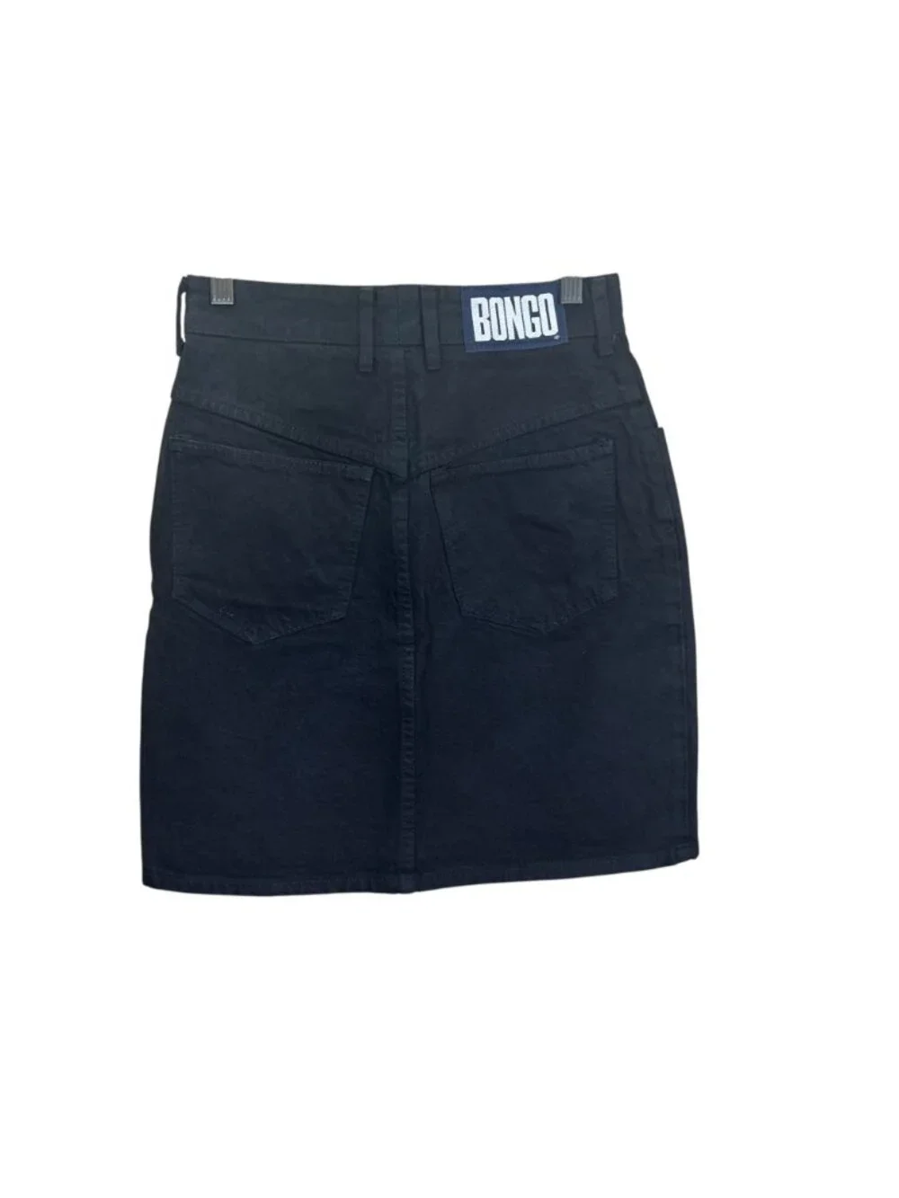 Vintage 90s BONGO Black Denim Mini Skirt 7